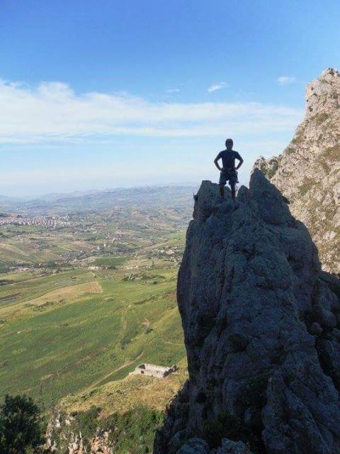 Luca Girgenti, a Pizzo Mirabella