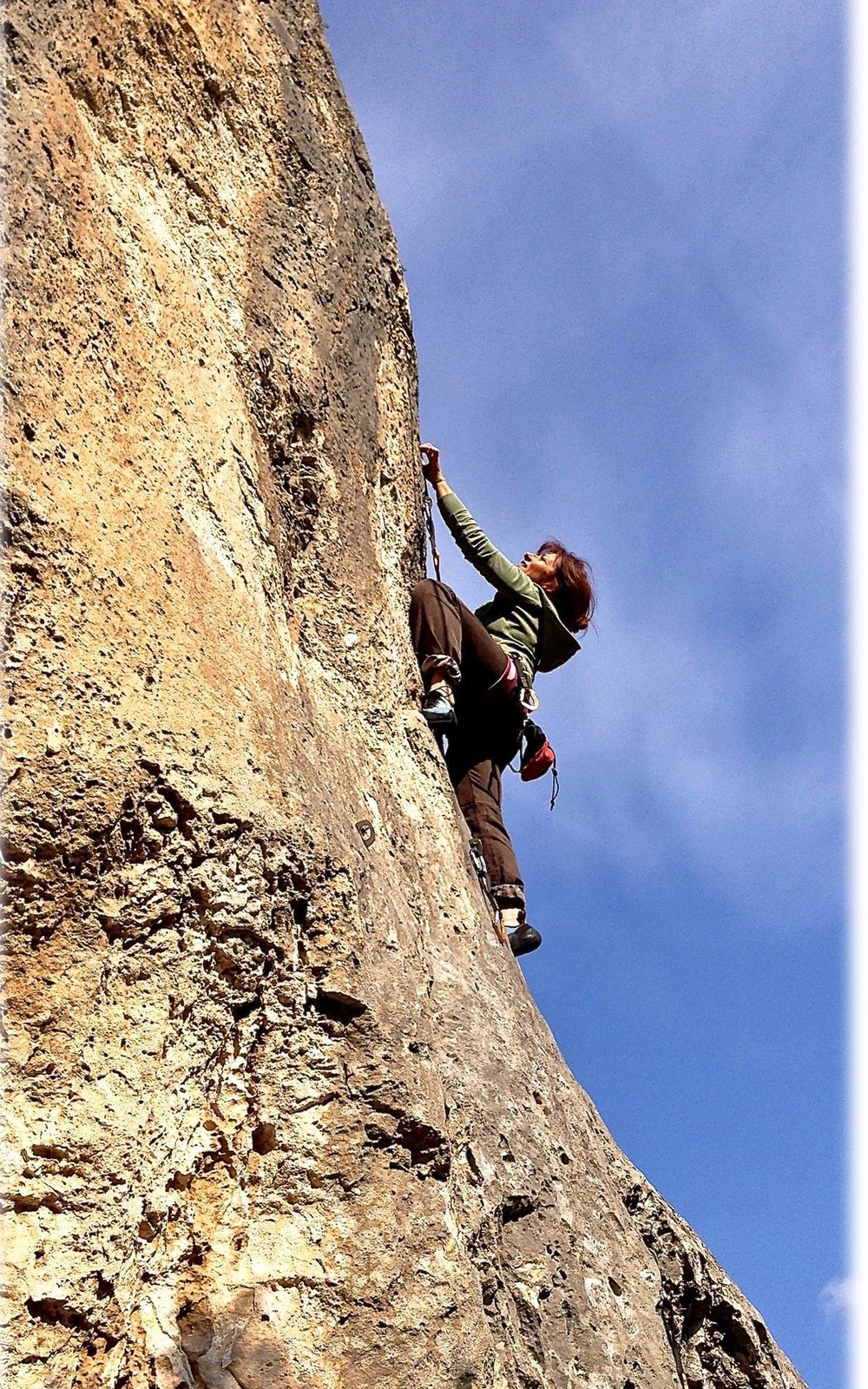 Giò (Giovanna Moltoni) su Almo Vagabondo (6b),