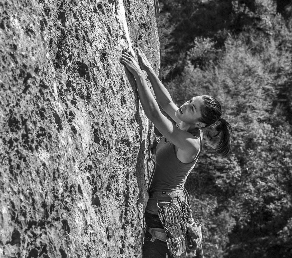 Elisa su Upside Down (5c+)