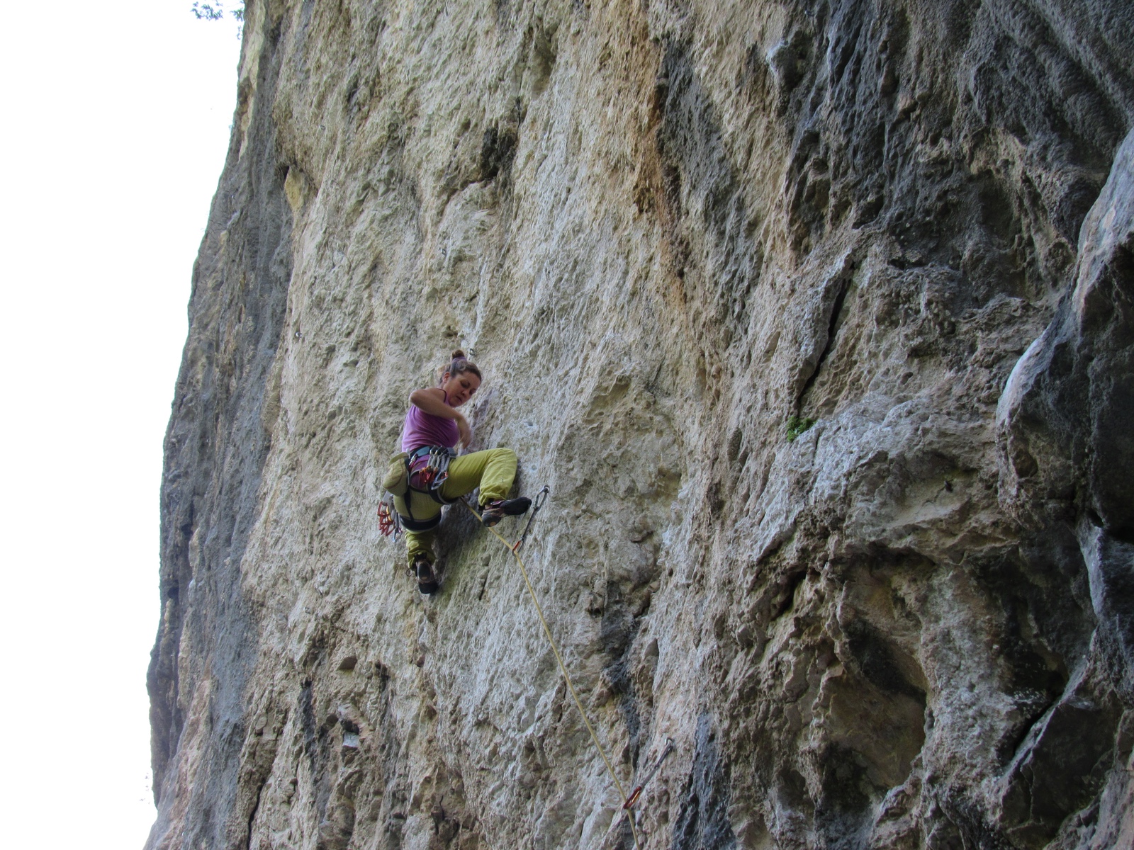 Claudia Donati su Presenze Invisibili (7b+)