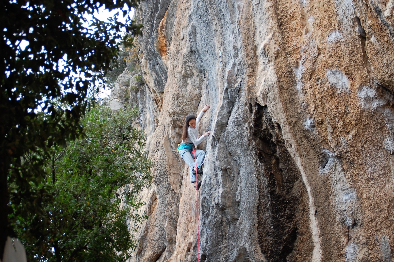 Flavia Di Vito su Lo Spigolo delle Streghe (6c)