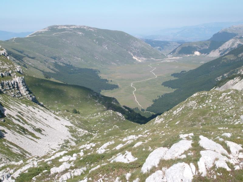 Dal Rifugio Vincenzo Sebastiani, Piani di Pezza