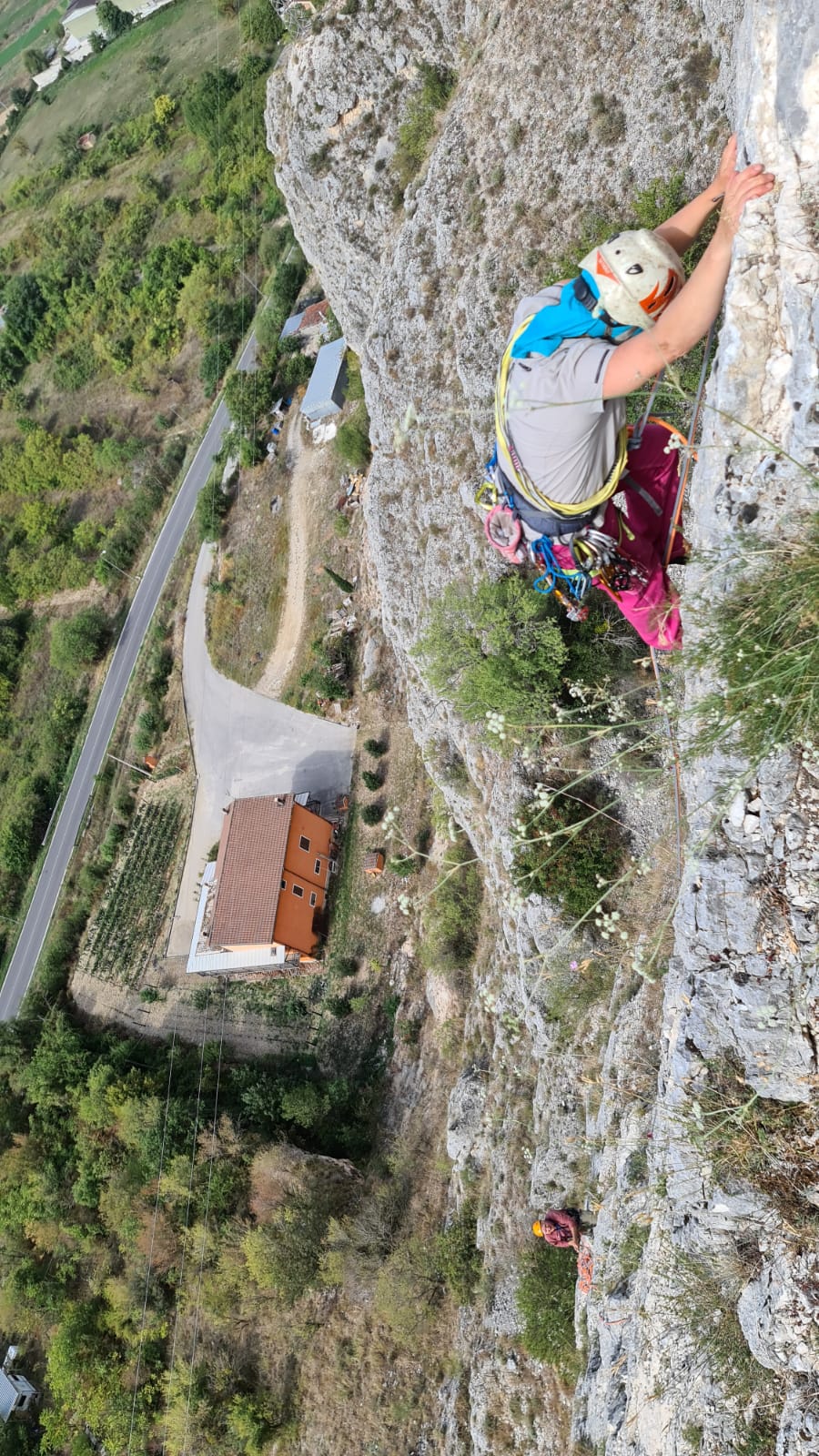 Una nuova parete con vie lunghe a Venere in Pescina, in Abruzzo 