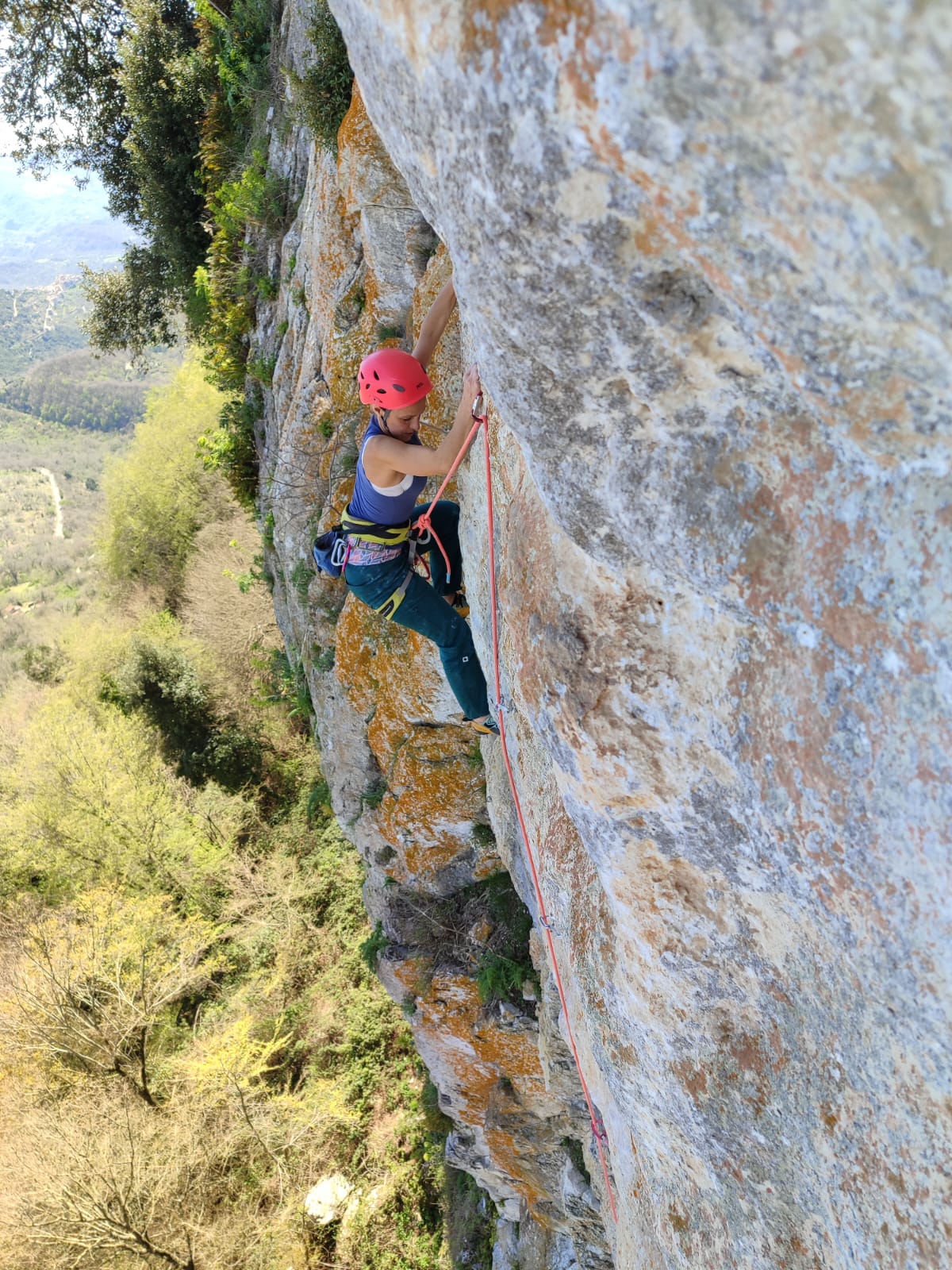Rocca Canterano - Pentema Roscia: Silvia Sole su Peppa il Cinghiale var Alta