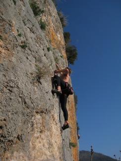 Stefano Milani su Balle Spaziali (6b+)