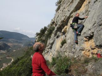 Manuel Paparelli all'attacco di Cubo magico (5c)