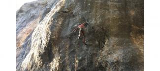 Andrea D'Addazio su La fine dell'Impero (8b+)