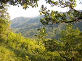 La vista dalla Parete Centrale di Petrella