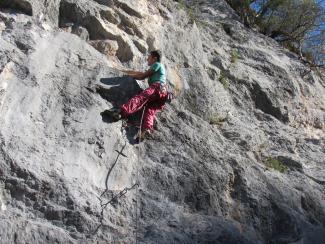 Romano Costantini su Pipistrelli (6a+)