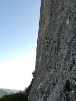 Francesco Poderini su Bella Pieia (7a)