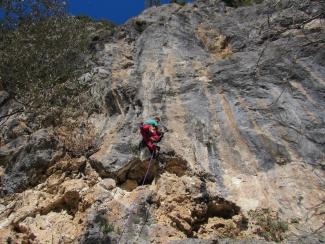 Romano Costantini su Savinik (7b)
