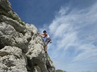 Viviana Smirnoff si mette in posa a Campo Staffi.