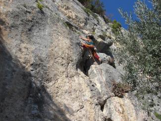 Viviana Smirnoff su Via tutti gli eserciti (6a), a Pale