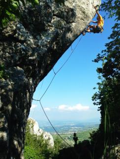 Luigi Baratta su Plancton (8b), alla Tana delle Tigri