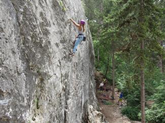 Celano: Nadine Alaimo su Greta (6a+)