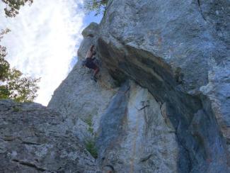 Americo Innocenzi su Il Gobbo (6a+)