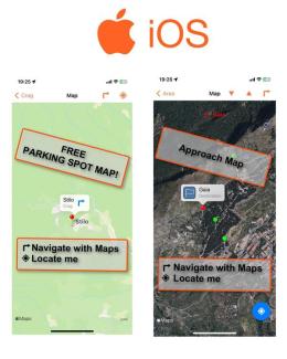 ClimbAdvisor for iOS: you can now launch navigation directly from the map